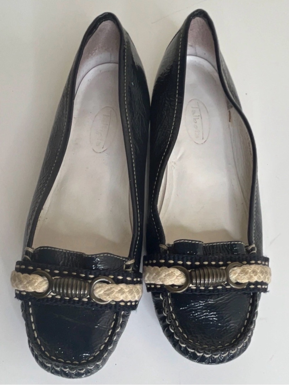 Talbots Women's Horse Bit Loafer Flats with Braided Accent Size 8.5B